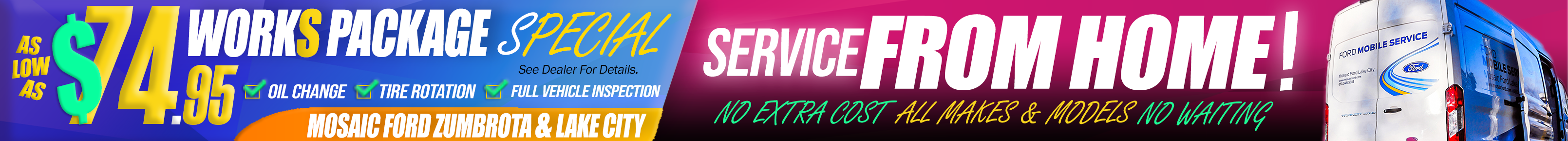 Service special banner